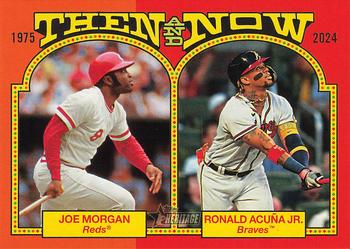 2024 Topps Heritage - Then and Now #TAN-9 Joe Morgan / Ronald Acuña Jr. Front