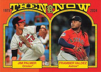 2024 Topps Heritage - Then and Now #TAN-15 Framber Valdez / Jim Palmer Front