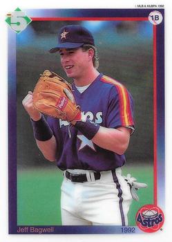 1992 High 5 Reusable Decals - Decals (Cut With Card Backing) #NNO Jeff Bagwell Front