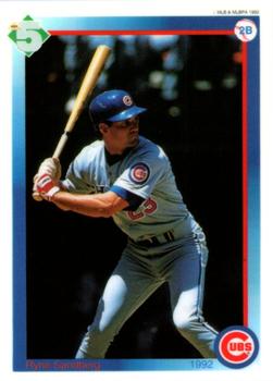 1992 High 5 Reusable Decals - Decals (Cut With Card Backing) #NNO Ryne Sandberg Front