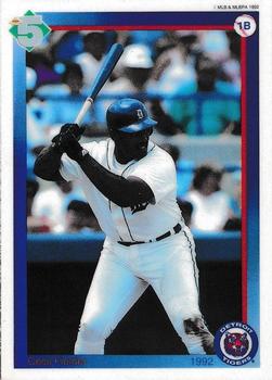 1992 High 5 Reusable Decals - Decals (Cut With Card Backing) #NNO Cecil Fielder Front
