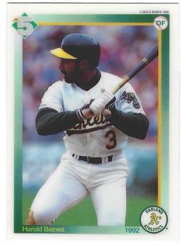 1992 High 5 Reusable Decals - Decals (Cut With Card Backing) #NNO Harold Baines Front