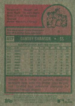 2024 Topps Heritage - Chrome Purple Refractor #457 Dansby Swanson Back