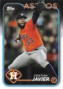 2024 Topps Houston Astros #HOU-4 Cristian Javier Front