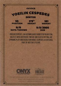 2024 Onyx Vintage #OVYOCE Yoeilin Cespedes Back