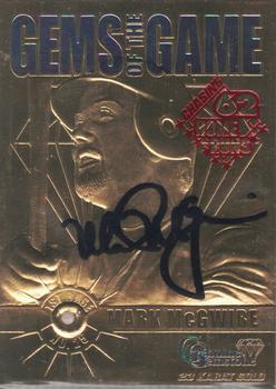 1998 Bleachers Gems of the Game - Mark McGwire Chasing 62 Home Runs #NNO Mark McGwire Front