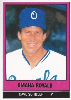 1987 TCMA Collectors Kits Reprints - 1986 Omaha Royals #19 Dave Schuler Front