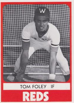 1987 TCMA Collectors Kits Reprints - 1980 Waterbury Reds #19 Tom Foley Front