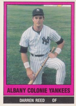 1987 TCMA Collectors Kits Reprints - 1986 Albany-Colonie Yankees #23 Darren Reed Front