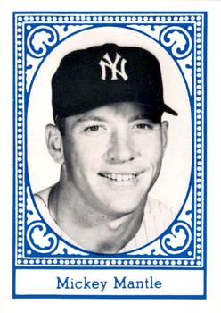 1987 TCMA Collectors Kits Reprints - 1980 All Time New York Yankees (Blue Border) #NNO Mickey Mantle Front