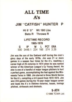 1987 TCMA Collectors Kits Reprints - 1986 All-Time Oakland Athletics - Color #9-ATH Jim 