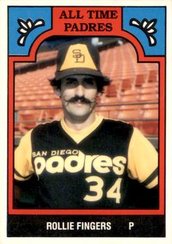 1987 TCMA Collectors Kits Reprints - 1986 All-Time San Diego Padres - Color #11-PAD Rollie Fingers Front