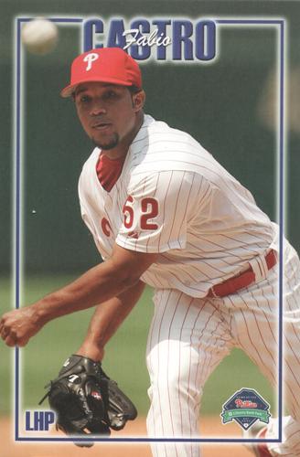 2007 Philadelphia Phillies Photo Cards #NNO Fabio Castro Front