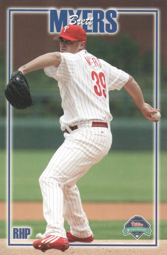 2007 Philadelphia Phillies Photo Cards #NNO Brett Myers Front