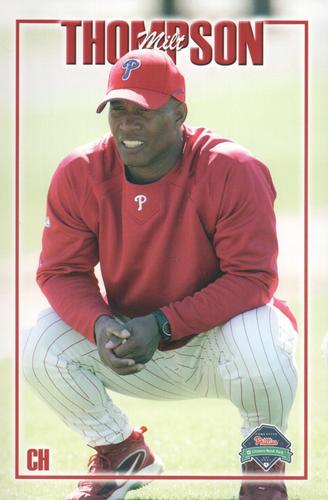 2007 Philadelphia Phillies Photo Cards #NNO Milt Thompson Front