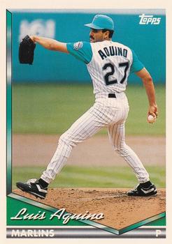 1994 Topps #76 Luis Aquino Front