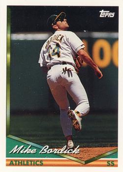 1994 Topps #188 Mike Bordick Front