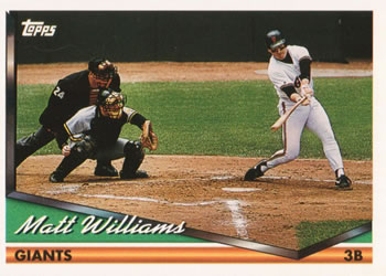 1994 Topps #550 Matt Williams Front
