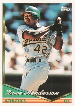 1994 Topps #708 Dave Henderson Front