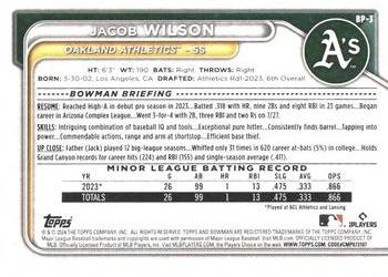 2024 Bowman - Prospects #BP-3 Jacob Wilson Back
