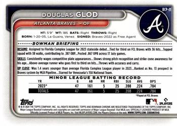 2024 Bowman - Chrome Prospects #BCP-11 Douglas Glod Back