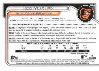 2024 Bowman - Chrome Prospects #BCP-18 Max Wagner Back