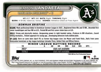 2024 Bowman - Chrome Prospects #BCP-28 Ramon Landaeta Back