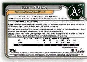 2024 Bowman - Chrome Prospects #BCP-42 Daniel Susac Back