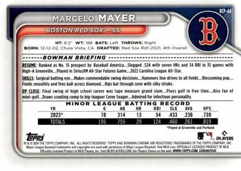 2024 Bowman - Chrome Prospects #BCP-44 Marcelo Mayer Back