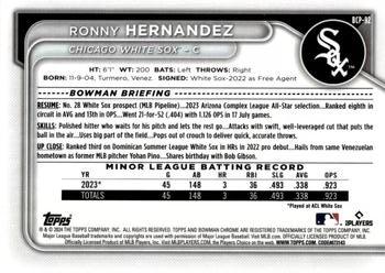 2024 Bowman - Chrome Prospects #BCP-92 Ronny Hernandez Back