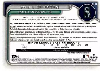 2024 Bowman - Chrome Prospects #BCP-94 Felnin Celesten Back