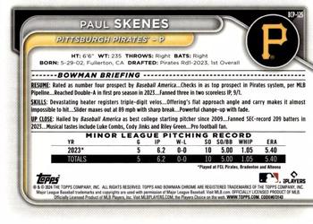 2024 Bowman - Chrome Prospects #BCP-125 Paul Skenes Back