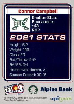 2021 Juco World Series Shelton State Buccaneers #NNO Connor Campbell Back