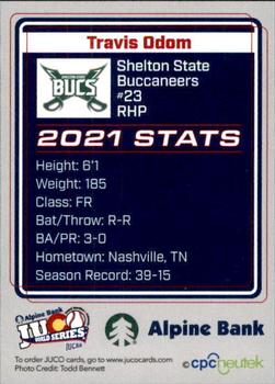2021 Juco World Series Shelton State Buccaneers #NNO Travis Odom Back