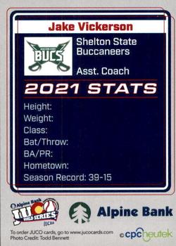 2021 Juco World Series Shelton State Buccaneers #NNO Jake Vickerson Back