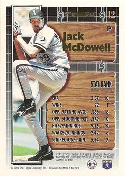1994 Topps - Black Gold #12 Jack McDowell Back
