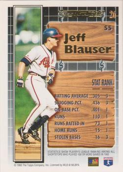 1994 Topps - Black Gold #26 Jeff Blauser Back