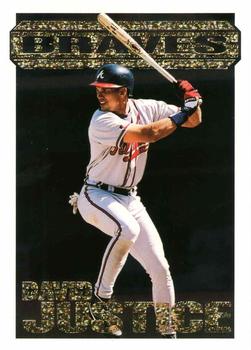 1994 Topps - Black Gold #36 David Justice Front