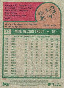 2024 Topps Heritage Mini #52 Mike Trout Back