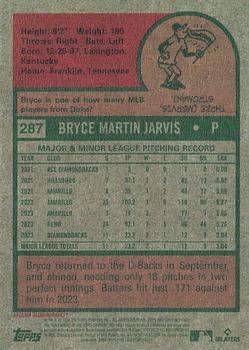 2024 Topps Heritage Mini #287 Bryce Jarvis Back