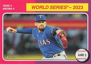 2024 Topps Heritage Mini #465 World Series 2023: Game 5 Front