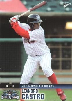 2009 MultiAd Lakewood BlueClaws #5 Leandro Castro Front