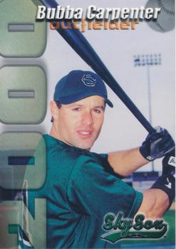 2000 Colorado Springs Sky Sox #NNO Bubba Carpenter Front