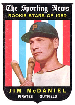 1959 Topps #134 Jim McDaniel Front