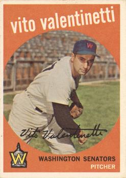 1959 Topps #44 Vito Valentinetti Front