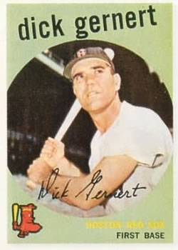 1959 Topps #13 Dick Gernert Front