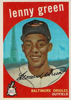 1959 Topps #209 Lenny Green Front