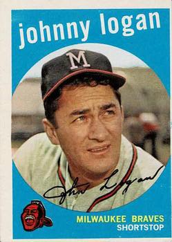 1959 Topps #225 Johnny Logan Front