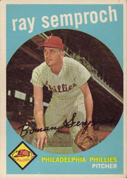1959 Topps #197 Ray Semproch Front