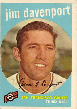1959 Topps #198 Jim Davenport Front